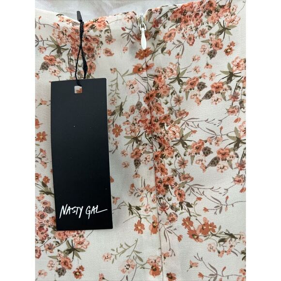 Nasty Gal Micro Frill Mini Trapeze Dress Sz 2 Small New With Tags $138 - Picture 8 of 16